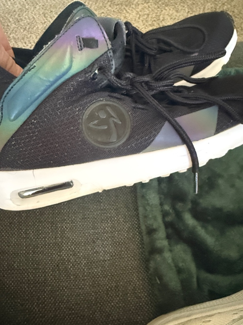 Zumba Fitness Women’s Black Athletic Dance Sneakers - Picture 7 of 9